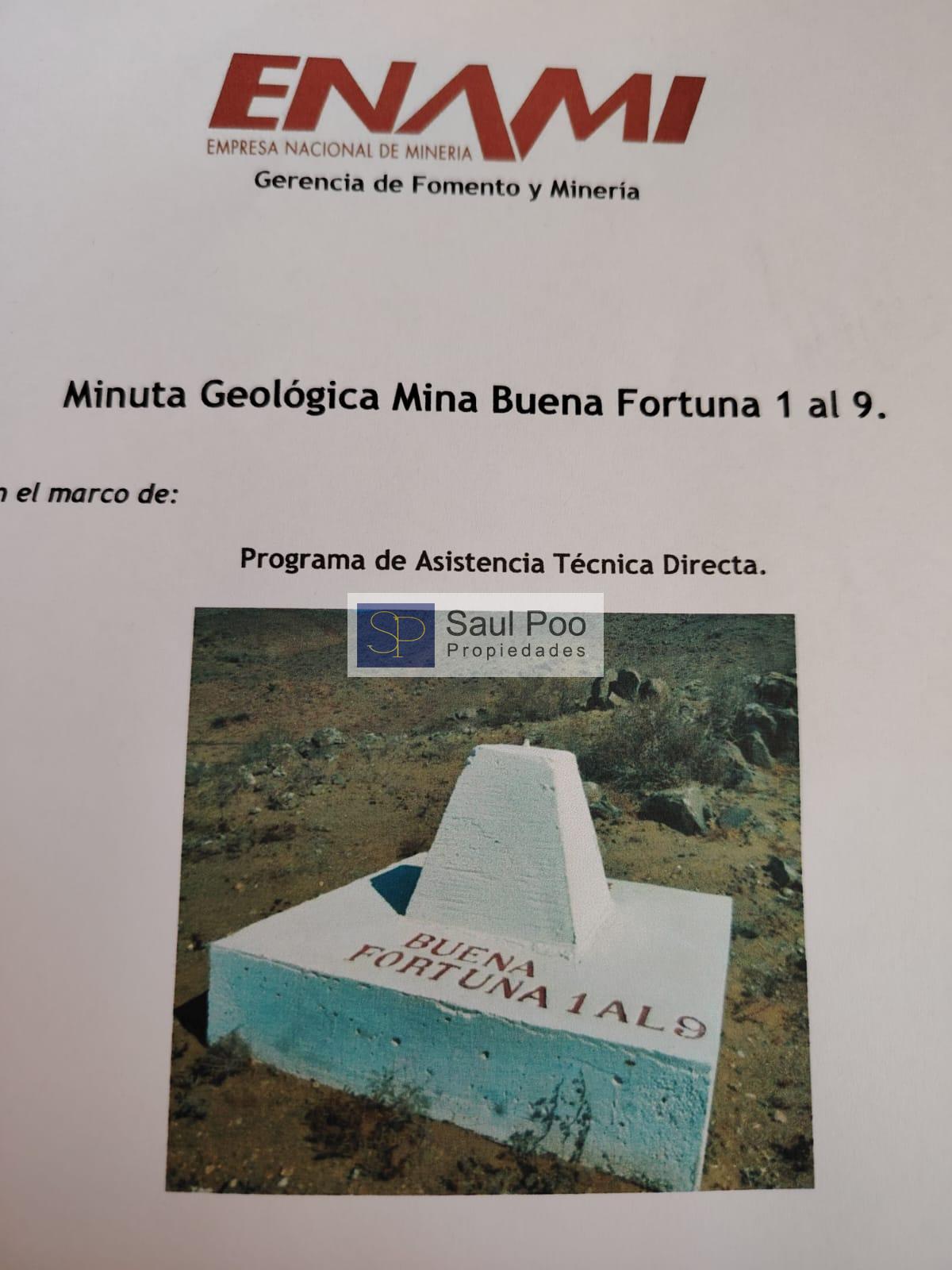 MINA BUENA FORTUNA 1 AL 9