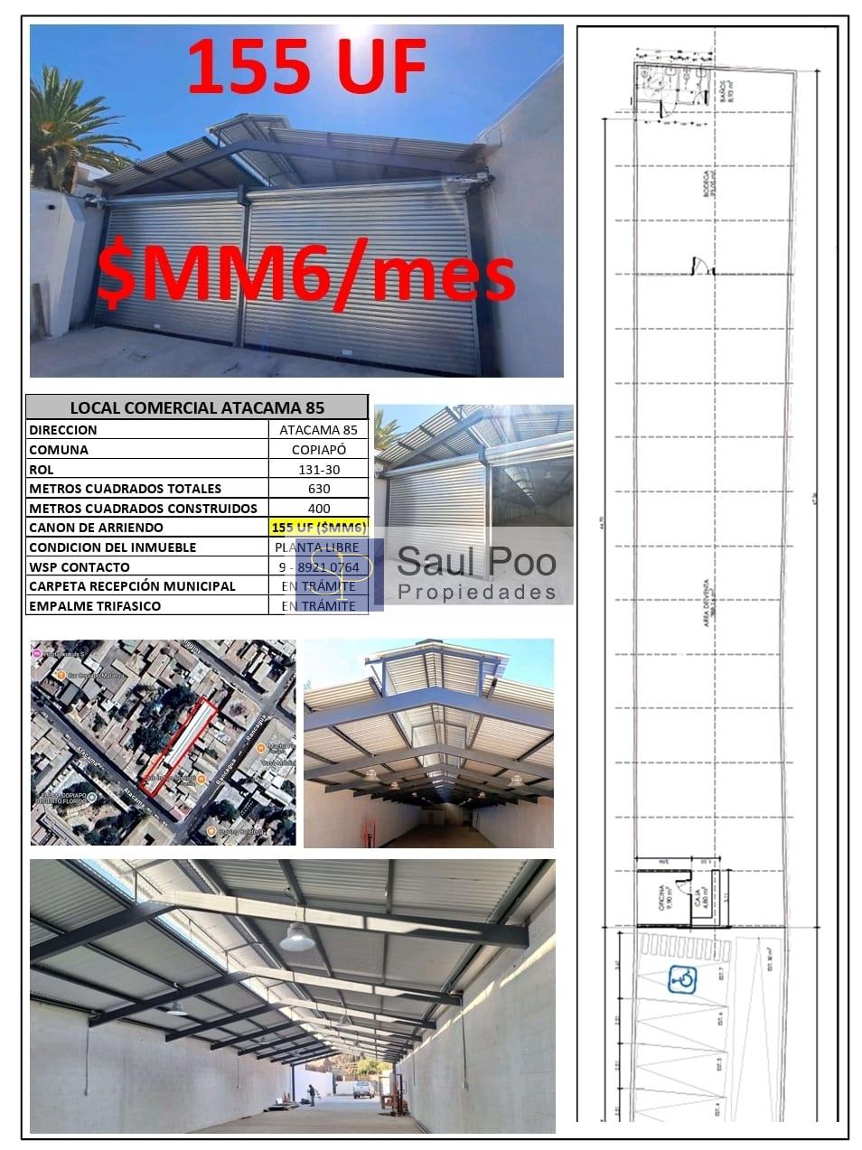 NUEVO GALPON CENTRO DE COPIAPO.-